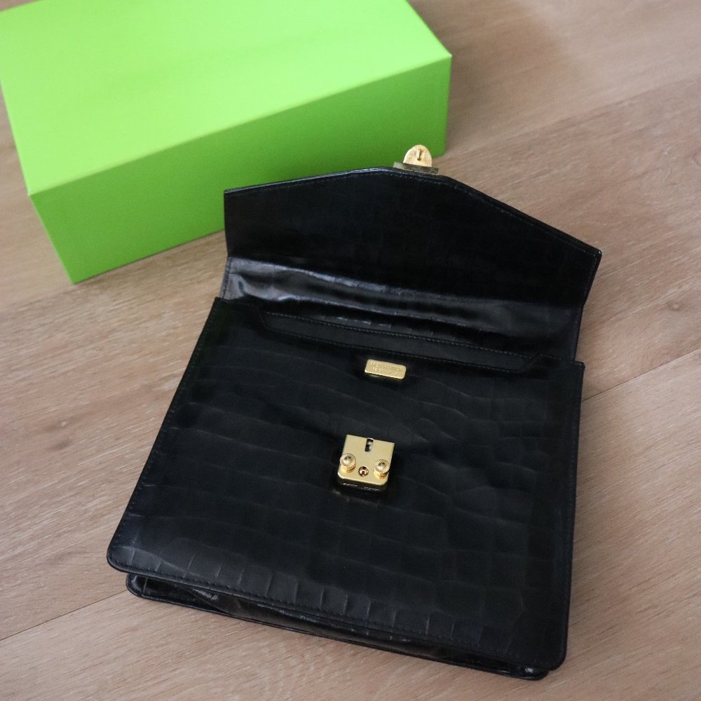Vintage Fred Hayman BH Patent Leather Satchel With Removable Strap - Picture 8 of 16